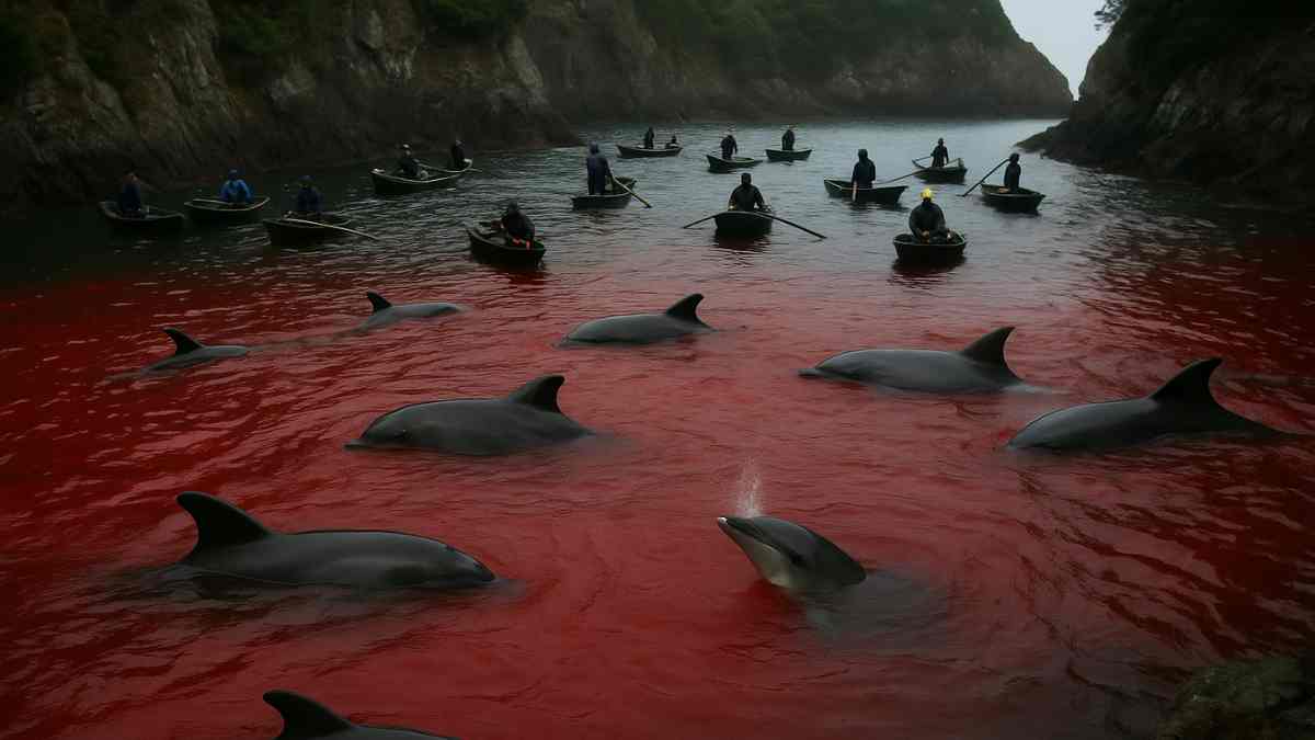 matanza de delfines taiji buceo en Japón matanza de delfines taiji buceo en Japón